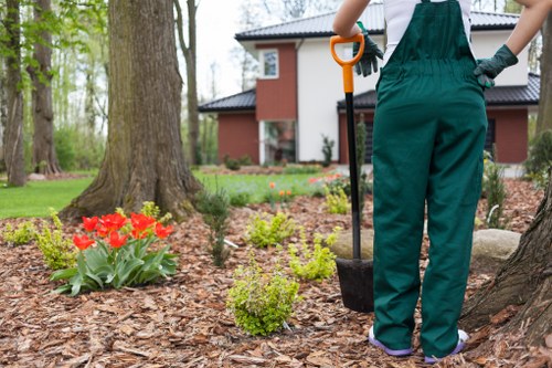 Bins and signage for garden waste separation